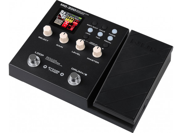 Nux   MG-300  - Pedal de múltiplos efeitos para guitarra elétrica, Sensação e jogabilidade realistas, Qualidade de som de estúdio, Software de edição Quick Tone para selecionar e otimizar patches, carregando IRs d...
