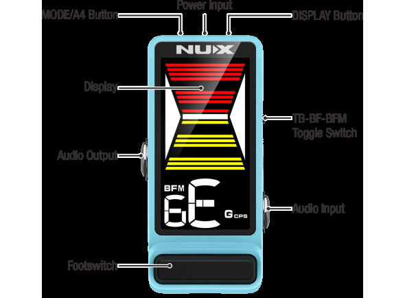 Nux   NTU-3 MKII Flow Tune Compact Large Screen Tuner Pedal