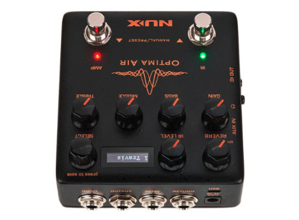 Nux Optima Air NAI 5 Pedal de Efeitos Pré-Amplificador Guitarra
