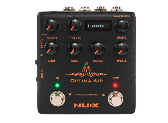 Nux Optima Air NAI 5 Pedal de Efeitos Pré-Amplificador Guitarra