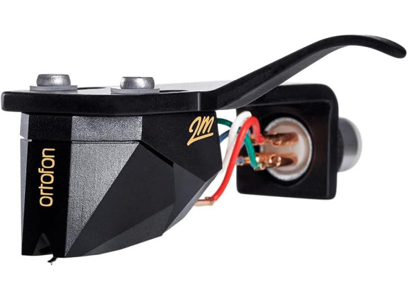 Ortofon DJ  2M Black Premounted on SH-4 - Cartucho magnético móvel com cabeçote preto SH-4 montado, Pronto para jogar sem ajustes adicionais, Caneta Shibata, Tensão de saída: 5 mV, Faixa de frequência: 20 - 31.000 Hz, Frequência de captaçã...