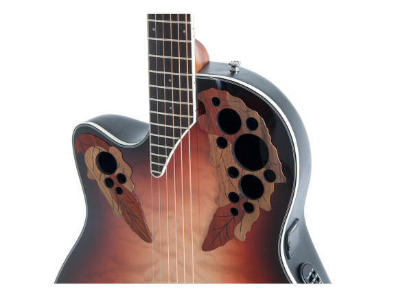 Ovation  Celebrity Elite Plus CE44LX Mid Cutaway Ruby Burst