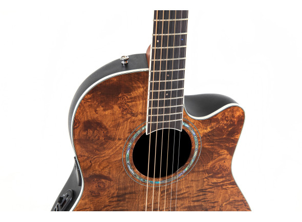 Ovation Celebrity Traditional Plus CS24P Mid Cutaway Nutmeg Burled Maple