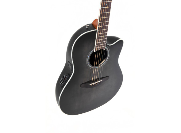 Ovation  Celebrity Traditional Plus CS24P Mid Cutaway Transparent Blackburst Flame