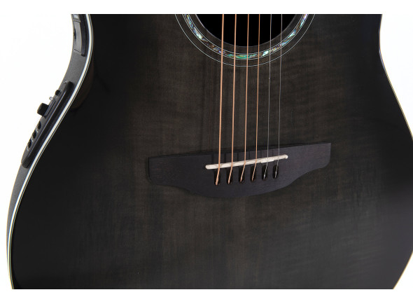 Ovation  Celebrity Traditional Plus CS24P Mid Cutaway Transparent Blackburst Flame