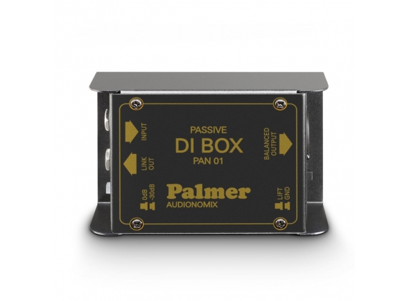 Palmer PAN 01  - Tipo Passivo, Número de canais 1, Entradas 1, Conectores de entrada Jack de 6,3 mm, Máx. nível de entrada + 54 dBu, Impedância de entrada (a 60 Hz) 60k Ohm (s), 