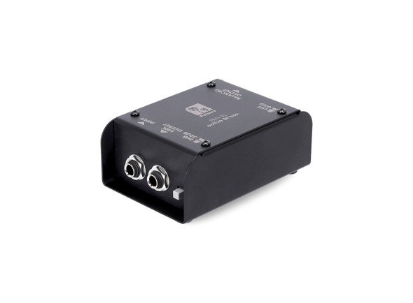 Palmer PAN 02 DI BOX Ativa - DI BOX ativa (5 anos de garantia do fabricante), 1 canal, Operável com bateria ou phantom power, Interruptor de almofada (0 dB / -30 dB), Link do jack de entrada, Saída XLR balanceada, 