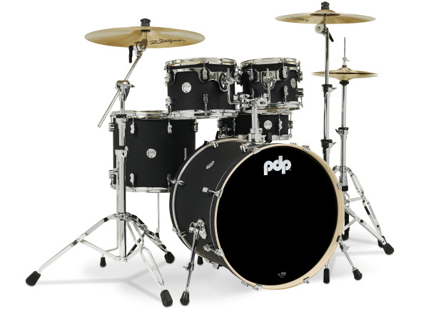 PDP CONCEPT Maple CM5 SATIN BLACK Kit Bateria 5-pcs PDCM2215BK