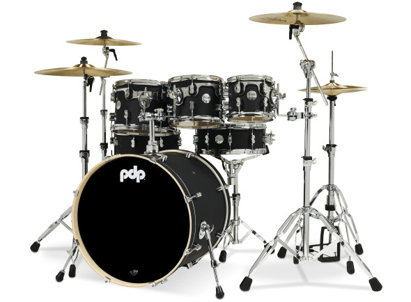 PDP CONCEPT Maple CM7 SATIN BLACK Kit Bateria 7-pcs PDCM2217BK