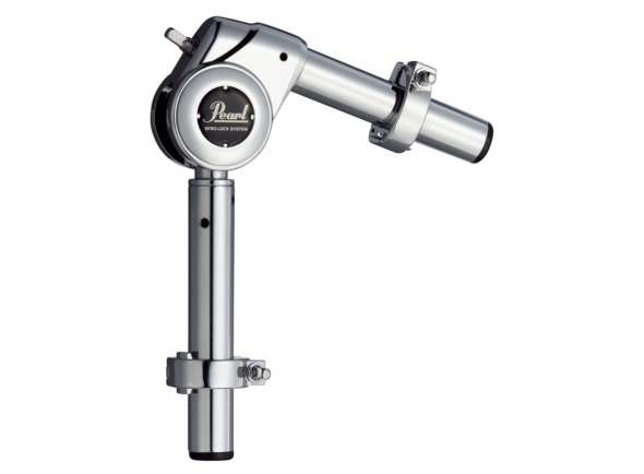 Pearl TH-1030S Tom Holder Short  - Tom Tom Holder, Sistema de bloqueio giroscópio, Ângulo livremente ajustável, Modelo curto, Versão do Chrome, Diâmetro: 7/8 (22,2 mm), 