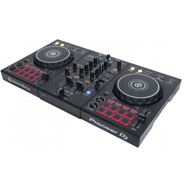 Pioneer DJ DDJ-400  - Controlador DJ Pioneer DJ DDJ-400 profissional de 2 canais para DJ, Pioneer DJ DDJ-400 Placa de som integrada, 16 pads táteis retro-iluminados / Efeitos integrados, Software Rekordbox DJ incluido, ...