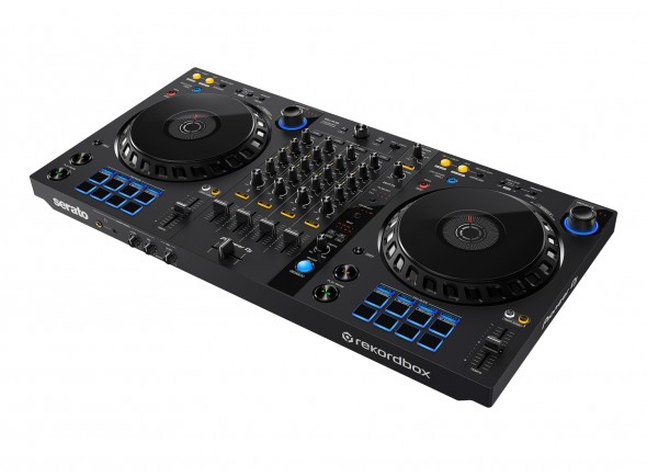 Pioneer DJ DDJ-FLX6  - Controlador DJ de 4 canais, Nova função Merge FX, Interface Aúdio USB 24 bit/44,1 kHz, Compativel com Rekordbox e Serato DJ Pro, inclui chave de acesso  Serato DJ Pro, 
