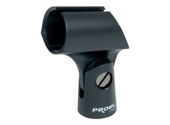 Proel  APM10 Black Mic Holder  - ABS microphone holder (Ø Min-Max: 22 - 26 mm)., 