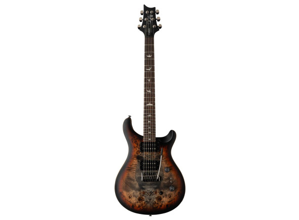 PRS SE Exotic Custom 24-08 Poplar Burl LTD Charcoal Cherry Midnight Burst