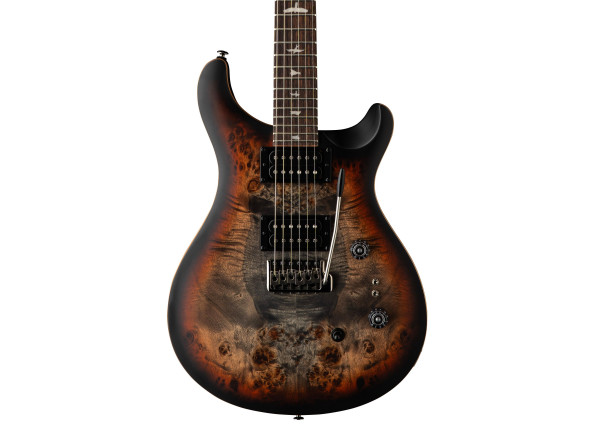 PRS SE Exotic Custom 24-08 Poplar Burl LTD Charcoal Cherry Midnight Burst