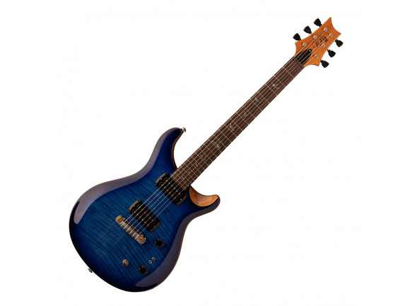 PRS  SE Pauls Guitar DC Faded Blue Burst - Material do corpo: mogno com tampo em Flame, Material do pescoço: mogno, Forma do pescoço: gordura larga, Escala: Rosewood, Trastes: 22, Inlays de posição: pássaros, 