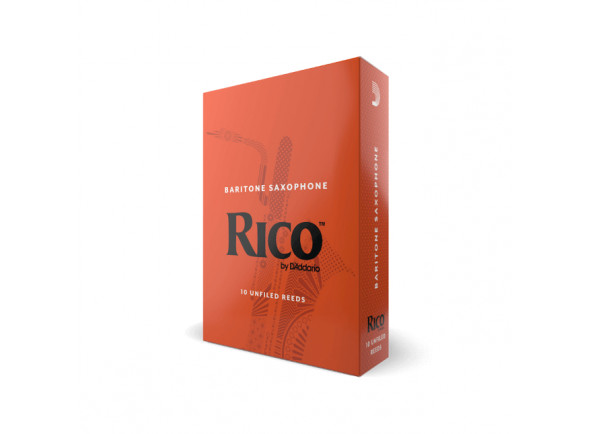 Rico Royal  Baritone Sax Reeds, Strength 2, 3-pack - Rico by D'Addario Baritone Sax Palhetas, Força 2, pacote com 3, 