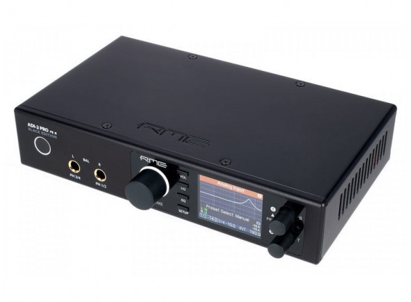 RME  ADI-2 Pro FS R Black Edition  - Conversor USB AD / DA high-end e amplificador de fone de ouvido, Frequências de amostra de até 768 kHz (PCM), Chip AK4493 DAC, Reprodução e gravação de DSD, Reserva de nível analógico de 2,5 dB e h...