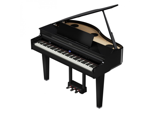 <b>Roland GP-6 PE</b> Piano Cauda Preto Polido <b>10 ANOS GARANTIA</b>  - Baby grand de qualidade superior com detalhes elegantes, O design do Roland proporciona um som e um toque autênticos, Sistema de som de alta fidelidade com cinco altifalantes, Bluetooth MIDI - cont...