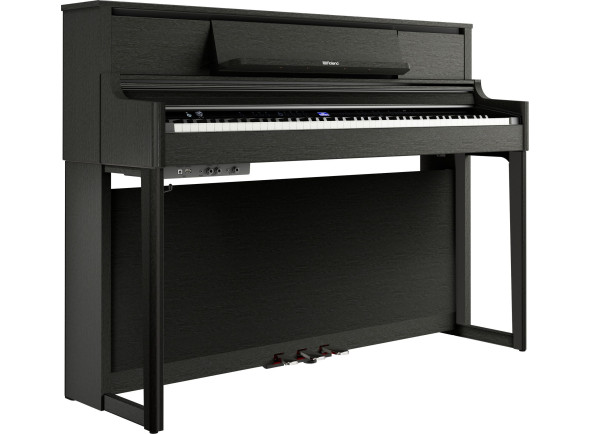 <b>Roland LX-5 CH PRESTIGE</b> Piano Charcoal Black <b>10 ANOS GARANTIA</b> - Roland LX-5 CH Piano Vertical Digital Preto Acetinado 10 ANOS GARANTIA, 324 Sons + 394 Músicas + 4-Altifalantes 90W + Piano Designer, Teclado PHA-50 HYBRID + Painel funções sensível ao Toque, 88 te...