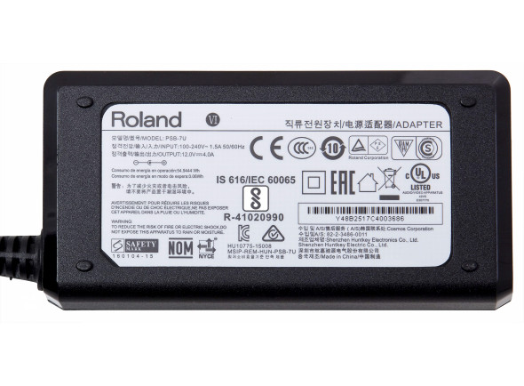 <b>Roland PSB-7U Transformador universal 12V 4000mA 230V 5100047496</b>