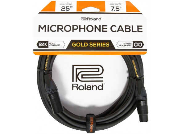 Roland RMC-G25 Cabo Microfone XLR com 7,5 metros comprimento