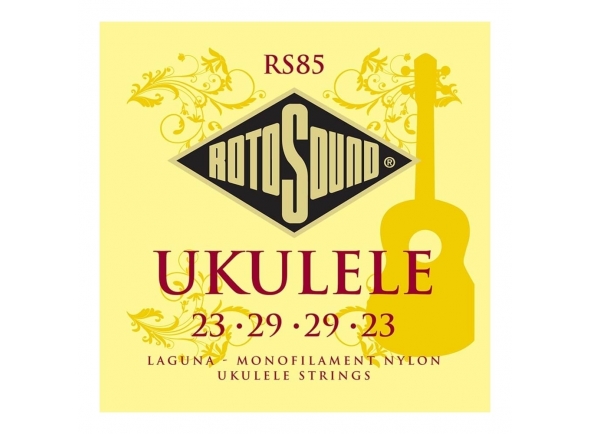Rotosound RS85  - Calibres: 0,023, 0,029, 0,029, 0,023., Conjunto de cordas de qualidade para ukulele., 