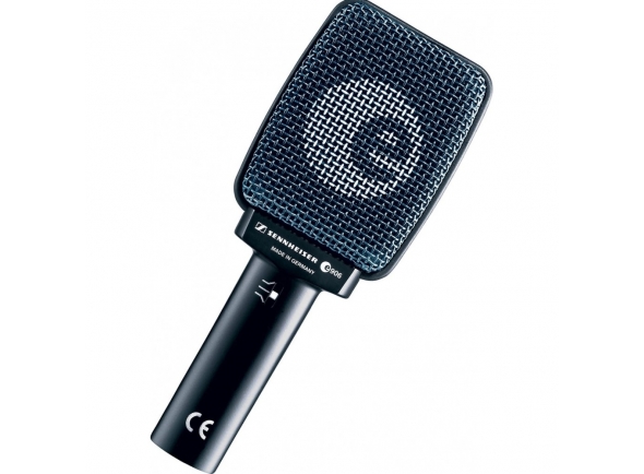 Sennheiser E 906  - Microfone de instrumento dinâmico, Série Evolution, Especialmente adequado para guitarra elétrica, tarola, latão, Características: supercardióide, Interruptor de 3 posições: hi boost, flat, hi cut,...