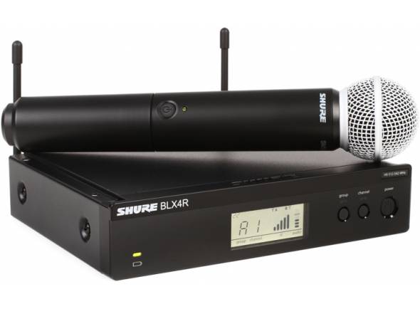 B-stock Microfone sem fio/Sistema sem fios com microfone de mão Shure BLX24R/SM58  B-Stock