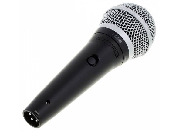 Shure PGA48  - Microfone de voz Shure PGA48 XLR, Disponível com cabo XLR, Cabo de 4.57 m XLR-XLR, Botão On/Off, Adaptador para montagem num suporte de microfone, Bolsa com fecho de correr incluída para proteção a...