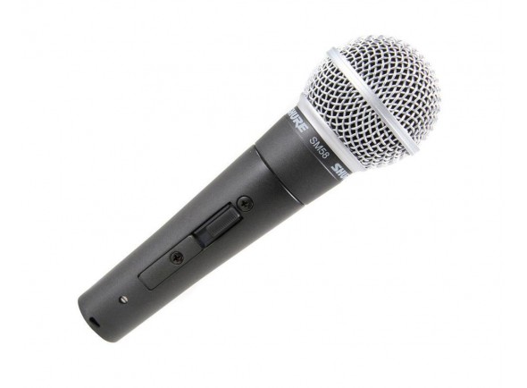 Shure SM58S  - Microfone Vocal Dinâmico SHURE SM58 S, Switch On/Off, Material: Ferro fundido, Padrão Polar: Cardioid, Impedância: 300 Ω, Sensibilidade: -54.5 dBV/Pa (1.85 mV), 
