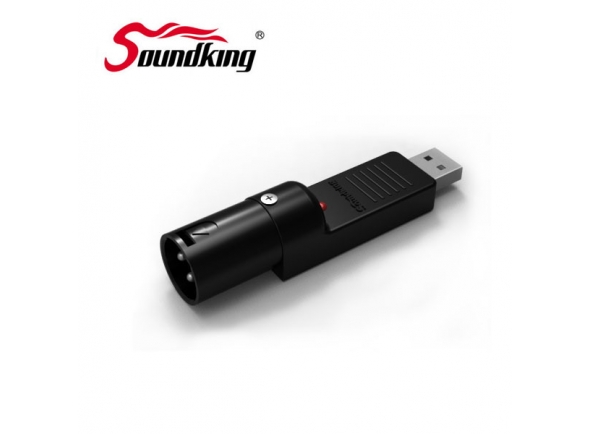 Soundking Adaptador de áudio multifunções para conector - Conector USB + conector macho XLR, 