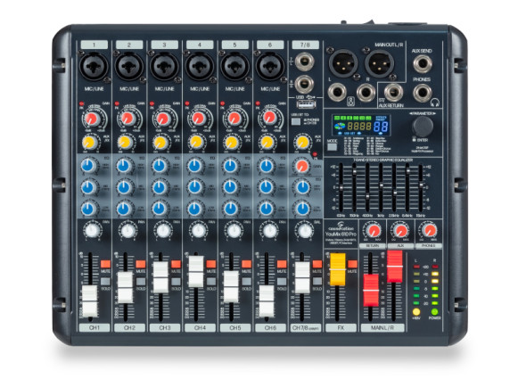 Soundsation YOUMIX 610 PRO Mesa de Mistura 8 canais