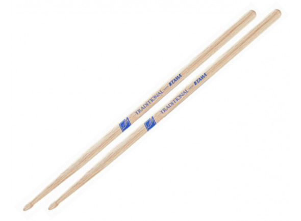 Tama  5A Oak Japanese Sticks  - Material: Carvalho (carvalho japonês Kashi), Madeira extremamente dura, Pontas de madeira, Diâmetro: 14 mm, Palitos lacados, Comprimento: 406 mm, 