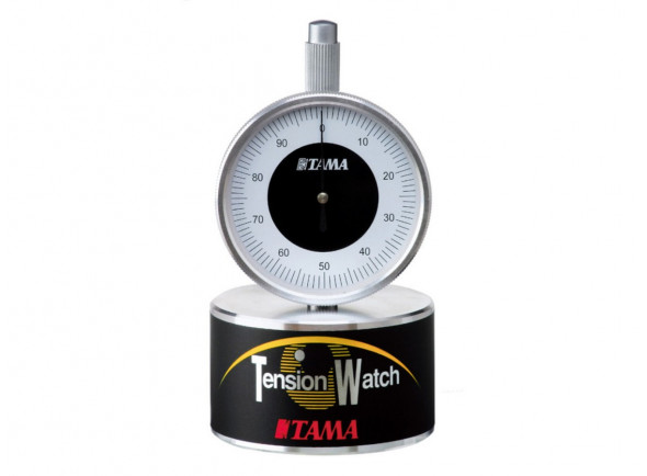 Tama  TW100 Tension Watch - Relógio de tensão, Dispositivo de afinação de bateria, A afinação é ajustada através da tensão da cabeça, 