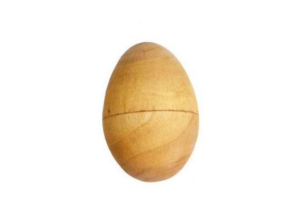 Terre Shaker Ovo Madeira 6 Cm - Shaker em forma de ovo, em madeira de mogno, castanho claro. Tamanho conveniente para viajar – música no bolso., 