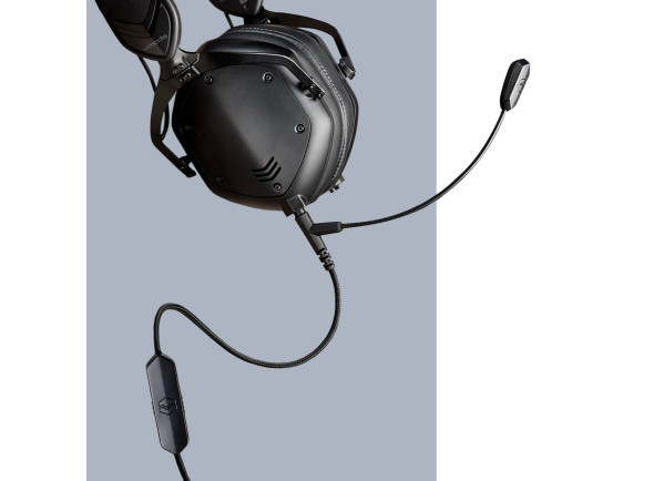 <b>V-MODA BOOMPRO X</b> Microfone para Auscultadores c/ Regulação Volume  - V-MODA BOOMPRO X Microfone Profissional para Auscultadores, Microfone cardióide unidirecional isola sua voz do ruído ambiente indesejado, Braço flexível de última geração perfeito para teletrabalho...