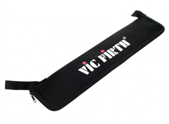 Vic Firth VFESB Essential Stick Bag  - Stick Bag, Para 4-5 pares de paus, Feito de nylon durável e resistente à água, Comprimento: 483 mm, Largura (aberta): 210 mm, Cor: preto, 