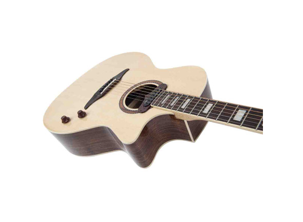 Vintage VRE900NA Guitarra eletroacústica Revo Elektra Natural Silk