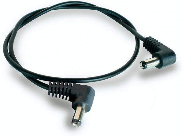 Voodoo Lab Pedal Power Cable PPBAR-R24  - Cabo de energia, Conector da fonte de alimentação: conector coaxial de ângulo reto de 2,1 mm, Conexão do pedal: conector coaxial de ângulo reto de 2,1 mm, Polaridade: Padrão (menos o meio), Comprim...
