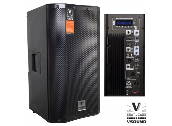 Ver mais informações do  VSOUND VSSPRO12APUSB Coluna Bi-Amplificada de 500W