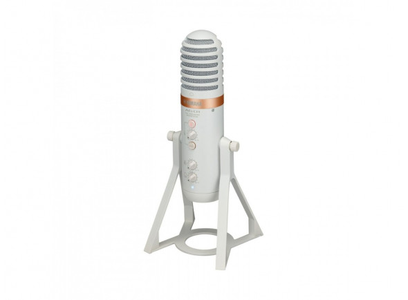 Yamaha  AG01 White Microfone Condensador USB Streaming - Microfone condensador USB com qualidade de estúdio, Concebido para procurar a peça para gravação no ecrã, Gravação e reprodução usando áudio de alta resolução (24-bit, 192 kHz), Suporta novas aplic...