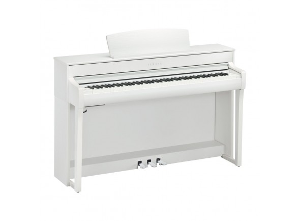 Yamaha CLP-745 WH Piano Digital  - 88 teclas com GTS - Grand Touch S com resposta ao toque (Hard2/Hard1/Medium/Soft1/Soft 2/Fixed), Samples (amostras sonoras) dos Yamaha CFX – Bösendorfer e Imperial Grand Piano, Smooth release (Resp...