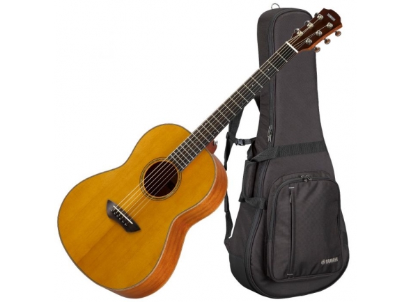 Yamaha CSF3M Vintage Tint  - Travel guitar, Forma do corpo: CSF, Tampo em Solid Sitka Spruce, Fundo e laterais em Mogno solido, Braço em Nato, Escala em Rosewood, 