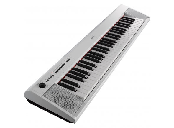 Yamaha NP-12 WH  - 61 teclas (NP-12) Graded Soft Touch com teclas sensíveis ao toque, com tecla fechada, Novo som Stereo Grand Piano, 64 notas de polifonia, Novo Reverb, Função de Gravação, USB-to-Host, 
