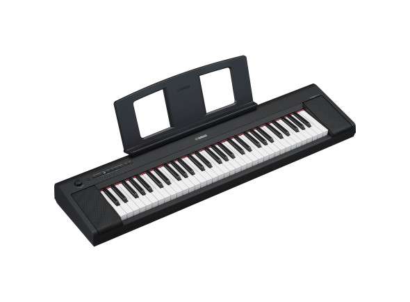 Yamaha NP-15 BK Piano Digital 61 Teclas para Iniciantes - 61 teclas sensíveis à velocidade (sensíveis ao toque), Novo som estéreo de piano de cauda, 15 sons, Polifonia de 64 vozes, Função dupla/camada, Ressonância, 