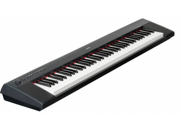 Yamaha Piaggero NP-32 B Piano Digital - 76 teclas com Graded Soft Touch, 10 sons diferentes (Piano 1, Piano 2, E. Piano 1, E. Piano 2, Organ 1, Organ 2, Strings, Vibes, Harpsi 1, Harpsi 2), Polifonia de 64 vozes, Função Dual/Layer (Mistu...