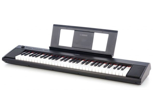 Yamaha Piaggero NP-12 BK Piano Digital - 61 teclas PSH (Piano Style Keyboard), 10 sons diferentes (Piano 1, Piano 2, E. Piano 1, E. Piano 2, Organ 1, Organ 2, Strings, Vibes, Harpsi 1, Harpsi 2), Polifonia de 64 vozes, Reverb (4 tipos), P...