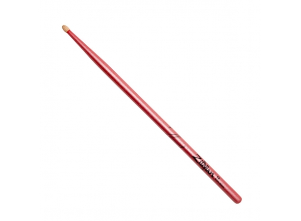 Zildjian Z5ACP - 5A CHROMA PINK  - A nova série Zildjian Chroma é a primeira linha de baquetas a ter um acabamento metálico impressionante., Diâmetro: 1,42 cm, Comprimento: 40,64 cm, Acabamento: croma rosa, Azeitona: madeira, 