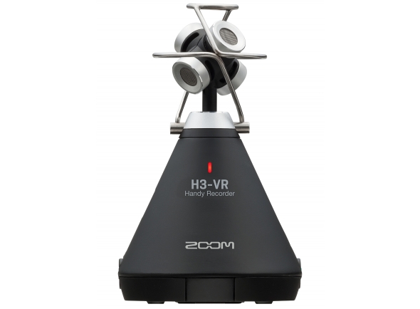 Zoom H3-VR Gravador Portátil Captação a 360º - 4 microfones integrados em matriz Ambisonic, Gravação de som surround a 360º, Controlo de ganho num único botão, com todos os níveis de entrada, Descodificação Ambisonic, Três modos de gravação: Am...